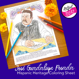 Coloring Sheet for Hispanic Heritage Month: Artist José Gu