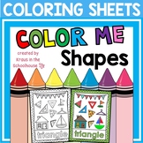 Coloring Sheets 2D Shapes
