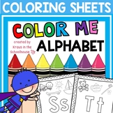 Coloring Sheets Alphabet Letter Recognition