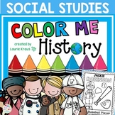 Coloring Sheets Famous Americans