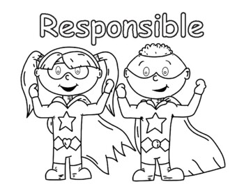 responsibility colouring teaching resources teachers pay teachers