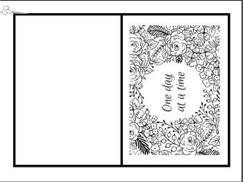 Preview of Coloring Sympathy Cards