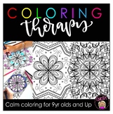 Coloring Therapy  - Coloring Pages {Educlips Resources}