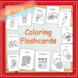 Coloring Word Flashcards: Bundle 5 in 1