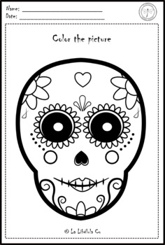 Coloring Worksheets Day of the dead - Día de muertos Mexico | TpT