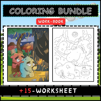 Preview of Coloring book Bundle templates