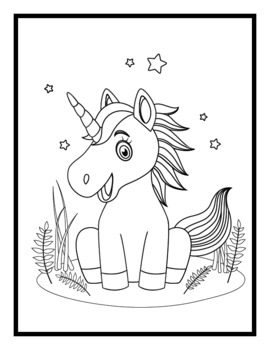 Unicorn Coloring Book For Kids Ages 4-8: Rainbow, Mermaid Coloring Books  For