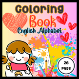 Coloring book English Alphabet