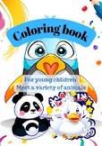 Coloring book For all ages Animals+Vocabulary