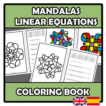 Preview of Coloring book - Mandalas - Linear equations - Ecuaciones lineales