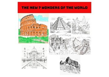 Preview of Coloring book New 7 Wonders of the World