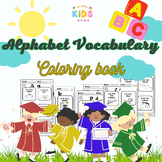 Coloring book (alphabet vocabulary)