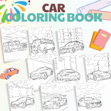 Coloring book cars Preschool coloring pages Printable 50 Pages