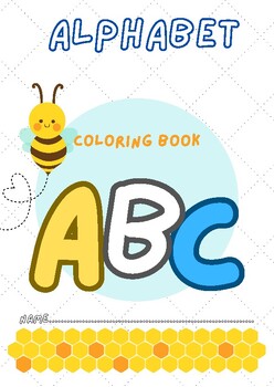Preview of Coloring book cartoon alphabet