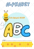 Coloring book cartoon alphabet