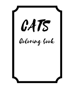 Preview of Coloring book cats