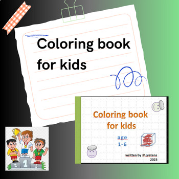 Preview of Coloring book for kids-written by :P.Lyatens 2023