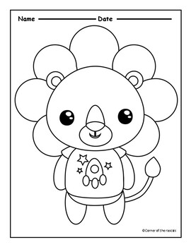 Preview of Coloring book fun animals