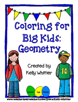 Preview of Coloring for Big Kids: Geometry Review and Practice