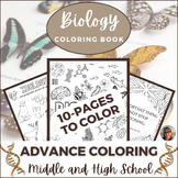 Biology Coloring Book for Middle and High School Great for