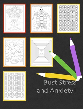Coloring for Stress Relief by OtterPaint | TPT