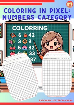 Preview of Coloring in Pixel : Numbers Category