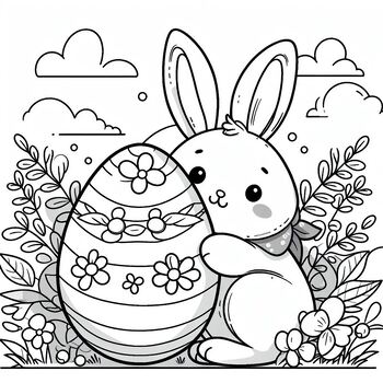 Preview of Coloring page: Happy Easter
