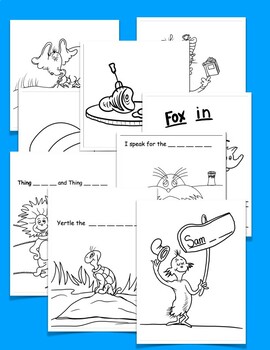 Preview of Coloring pages from Dr. Seuss's books