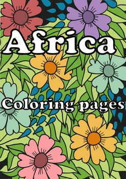 Preview of Coloring pages Coloring sheets Africa countries map of African countries