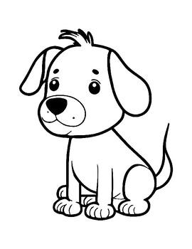 Coloring pages Dog by Pn Shop | TPT