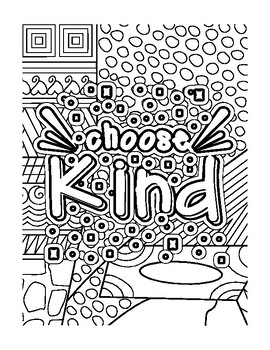 Coloring pages Of Positive Life Quotes by Thrifty Working Mama | TPT