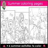 Summer Coloring pages| Free summer activities.