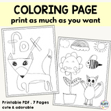 Coloring pages spring and summer
