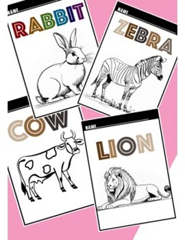 Preview of Coloring pictures of animals