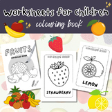 Coloring worksheets for kindergarten children.