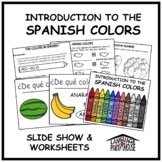 Introduction to the Colors in Spanish Worksheets & Slide Show