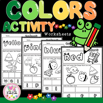 Colors Activity Worksheets by LOVE KIDS KIDS | Teachers Pay Teachers