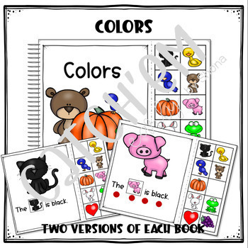 Interactive Color Books- Early learning and Special Ed