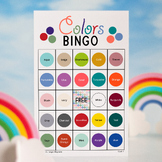 Colors Bingo - 50 Cards