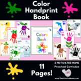 Colors Book, Handprints, Activities, Preschool, Kindergart