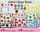 Colors Busy Book, Learning Binder, Toddlers & Preschoolers