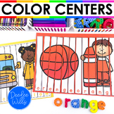 Color Words Centers Kindergarten Color Activities Color by