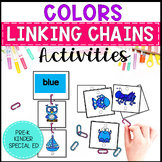 Colors Linking Chains - Great for Fine Motor Task Boxes an