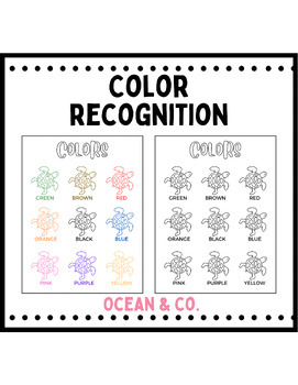 Preview of Colors Chart & Practice Worksheet