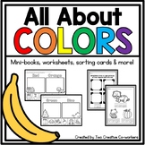 Colors & Color Words | mini-books, worksheets, posters, & 