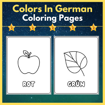 Preview of Colors Coloring Pages: Fun & Educational Coloring Sheets In German