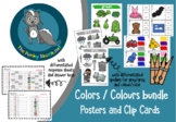 Colors / Colours Posters and Clip Cards Bundle