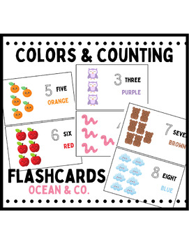 Preview of Colors & Counting Flashcards