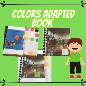 Preview of Colors During Gym Class Adapted Book