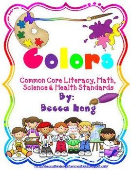 Preview of Colors & Feelings- Common Core Literacy, Math, Health & Science